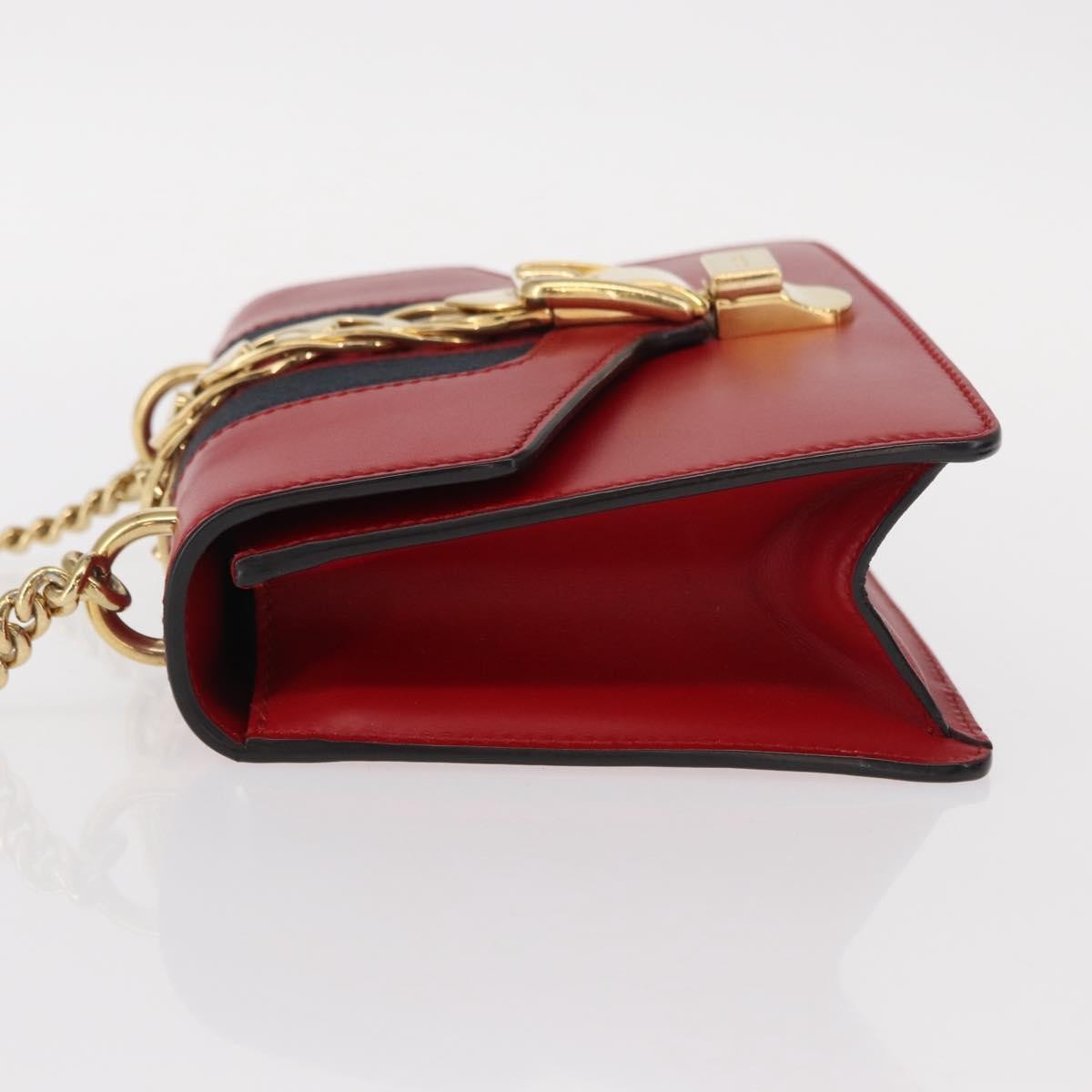 Gucci Sylvie Chain Shoulder Bag Leather