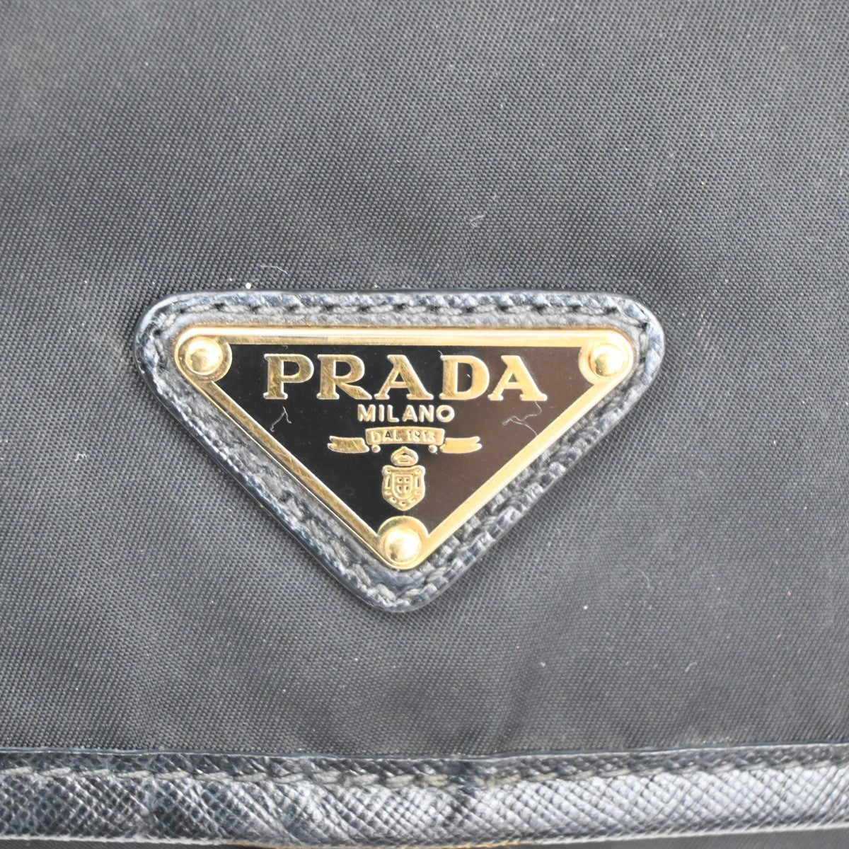 Prada Buckle Messenger Bag Tessuto