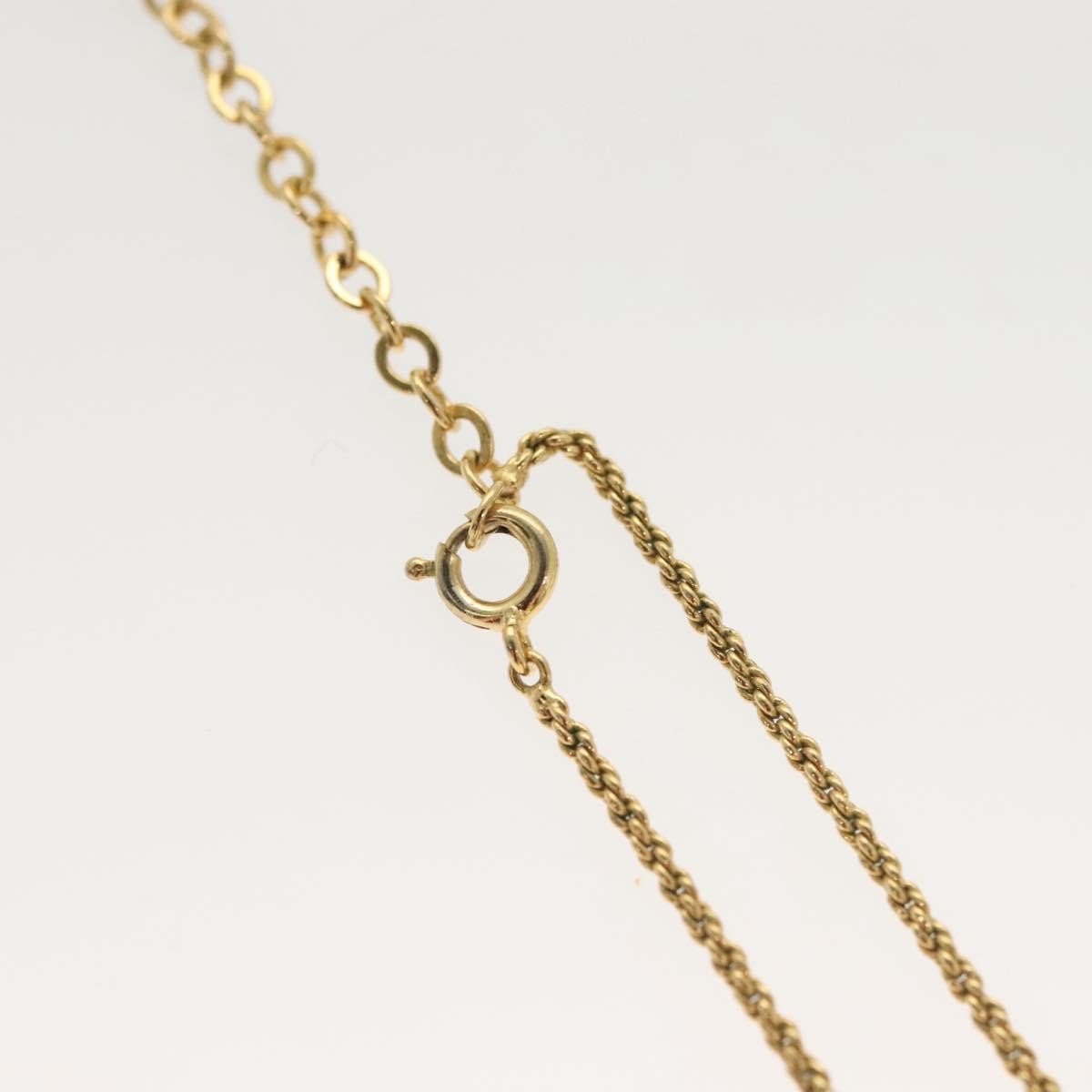 Christian Dior CD Pendant Necklace Metal and Crystals