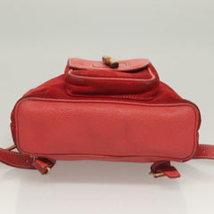 Gucci Vintage Bamboo Backpack Suede