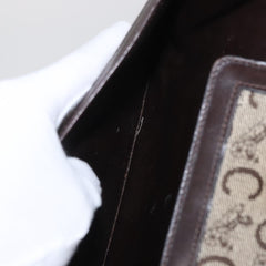 Celine Vintage C Sulky Horsebit Shoulder bag Canvas and Leather