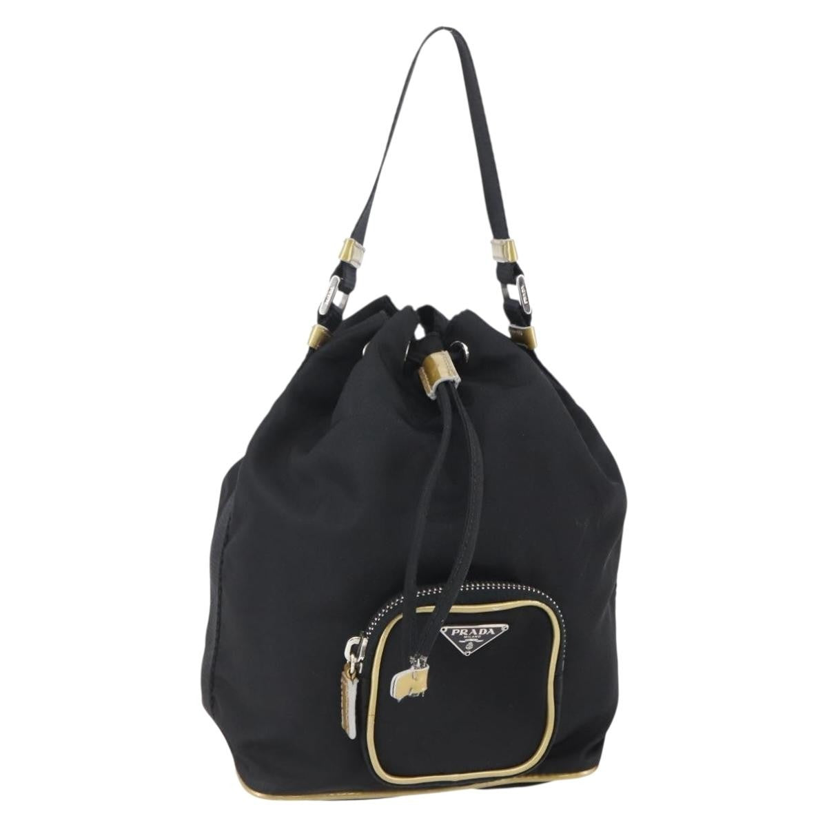 Prada Duet Drawstring Bucket Bag Tessuto