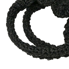 Prada Canapa Convertible Tote Raffia Crochet