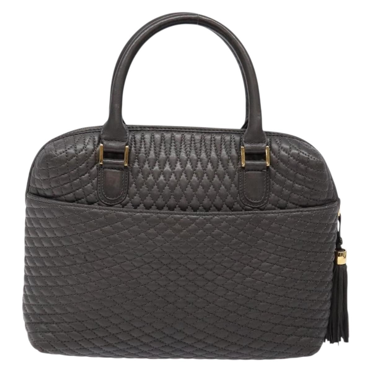 Bally Vintage Handbag Quilted Leather