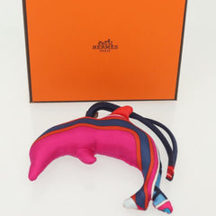 Hermes Petit H Dolphin Bag Charm Silk
