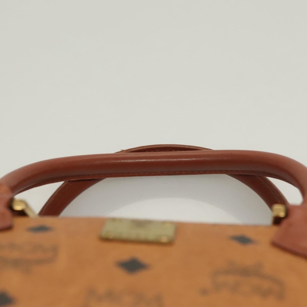 MCM Visetos Handbag Canvas and Leather