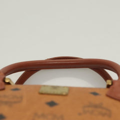 MCM Visetos Handbag Canvas and Leather