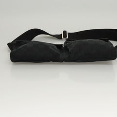 Gucci Vintage Double Belt Bag GG Canvas with Leather