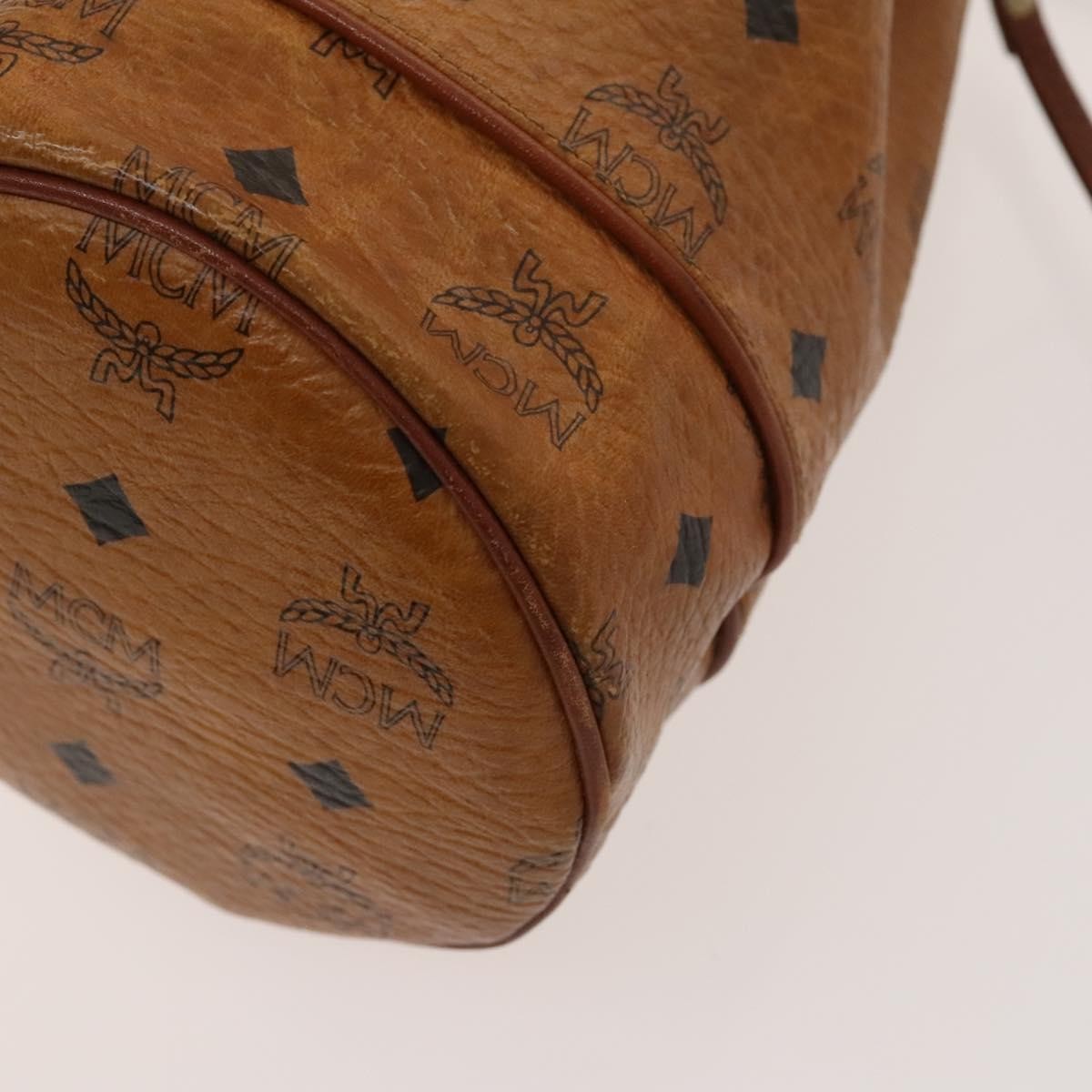 MCM Drawstring Shoulder Bag Leather