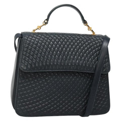 Bally Vintage Handbag Quilted Leather