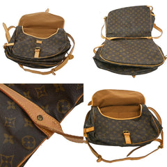 Louis Vuitton Saumur Handbag Monogram Canvas