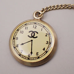 Chanel CC Pendant Necklace Faux Pearls and Metal