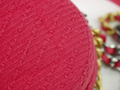 Chanel 19 Round Clutch with Chain Quilted Tweed