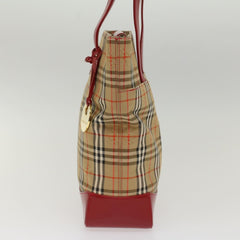 Burberry Nova Check Tote Nylon and Leather