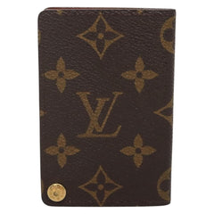Louis Vuitton Porte Cartes Pression Card Case Monogram Canvas