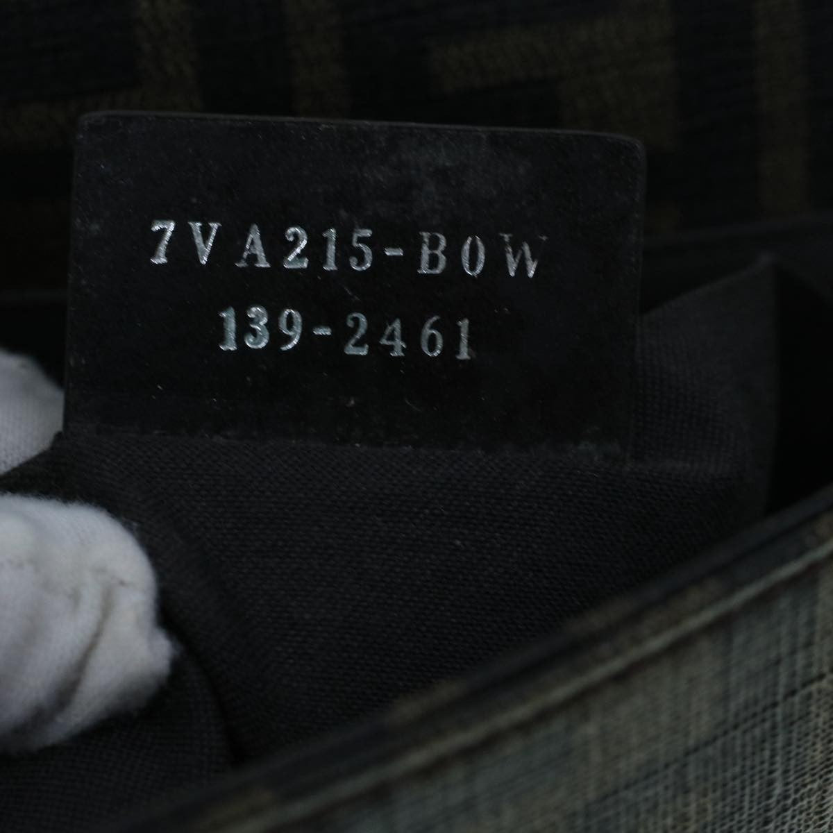 Fendi Flap Messenger Bag Zucca Coated Canvas