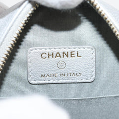 Chanel 19 Round Clutch with Chain Quilted Leather