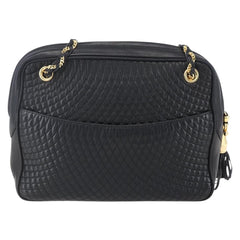 Bally Vintage Chain Shoulder Bag Quilted Leather