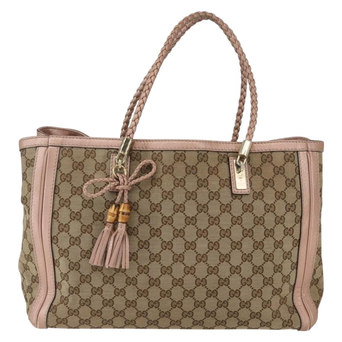Gucci Bella Tote GG Canvas with Leather