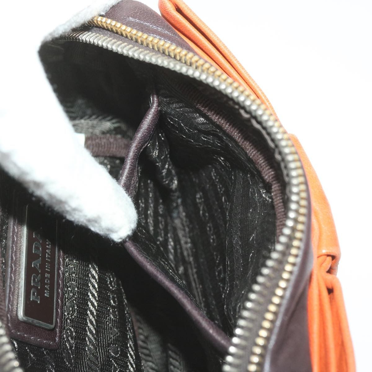 Prada Bow Camera shoulder Bag Leather