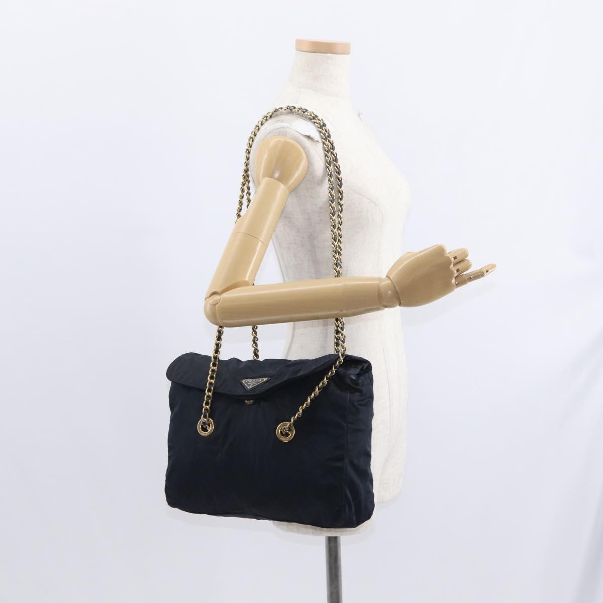 Prada Chain Shoulder Bag Tessuto