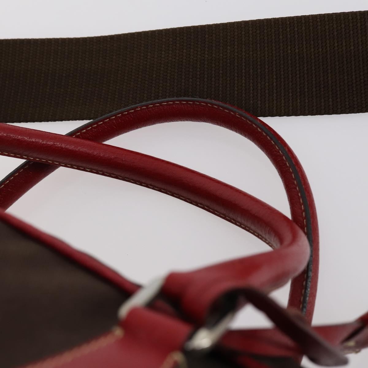 Prada Bowler Bag Canvas with Leather