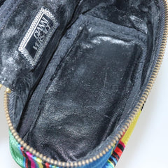 Versace Vanity Hand Bag Canvas and Leather