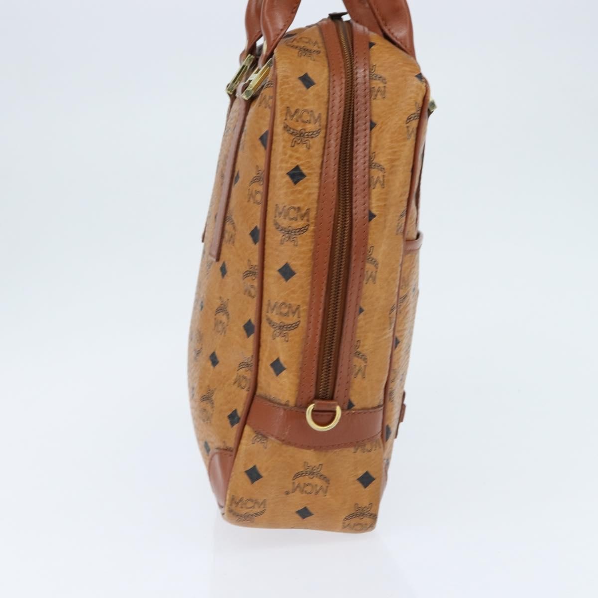 MCM Visetos Handbag Canvas and Leather