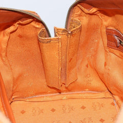 MCM Visetos Handbag Canvas and Leather