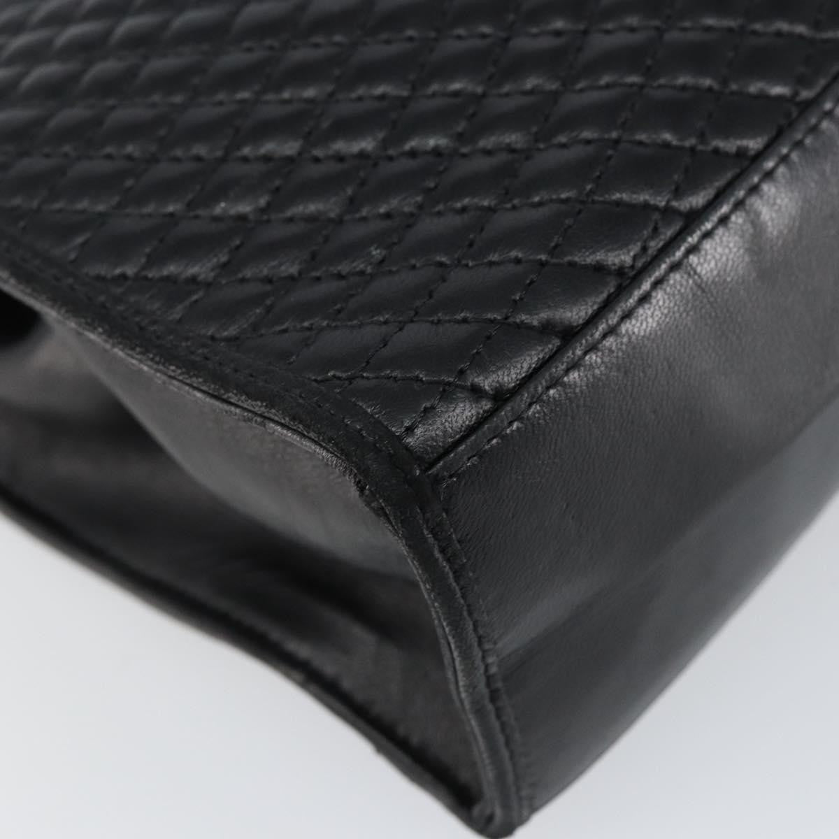 Bally Vintage Flap Handbag Quilted Leather