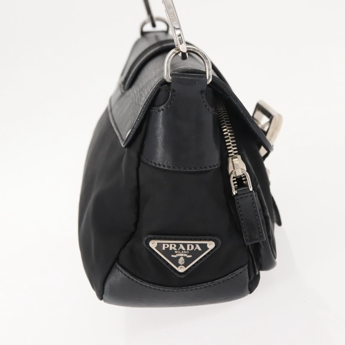 Prada Double Pocket Buckle Flap Bag Tessuto with Leather