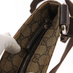 Gucci Flat Messenger Bag GG Coated Canvas