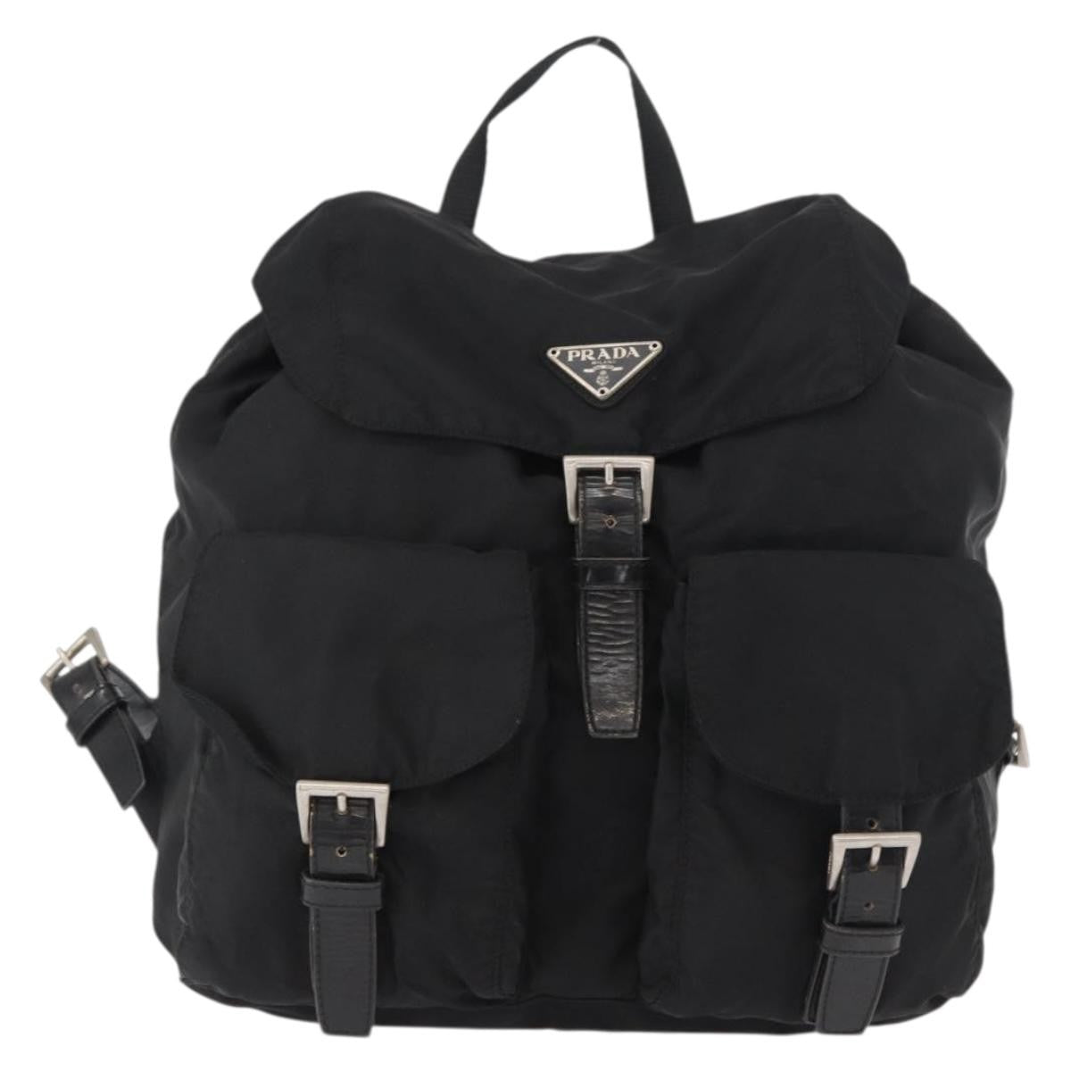 Prada Double Front Pocket Backpack Tessuto