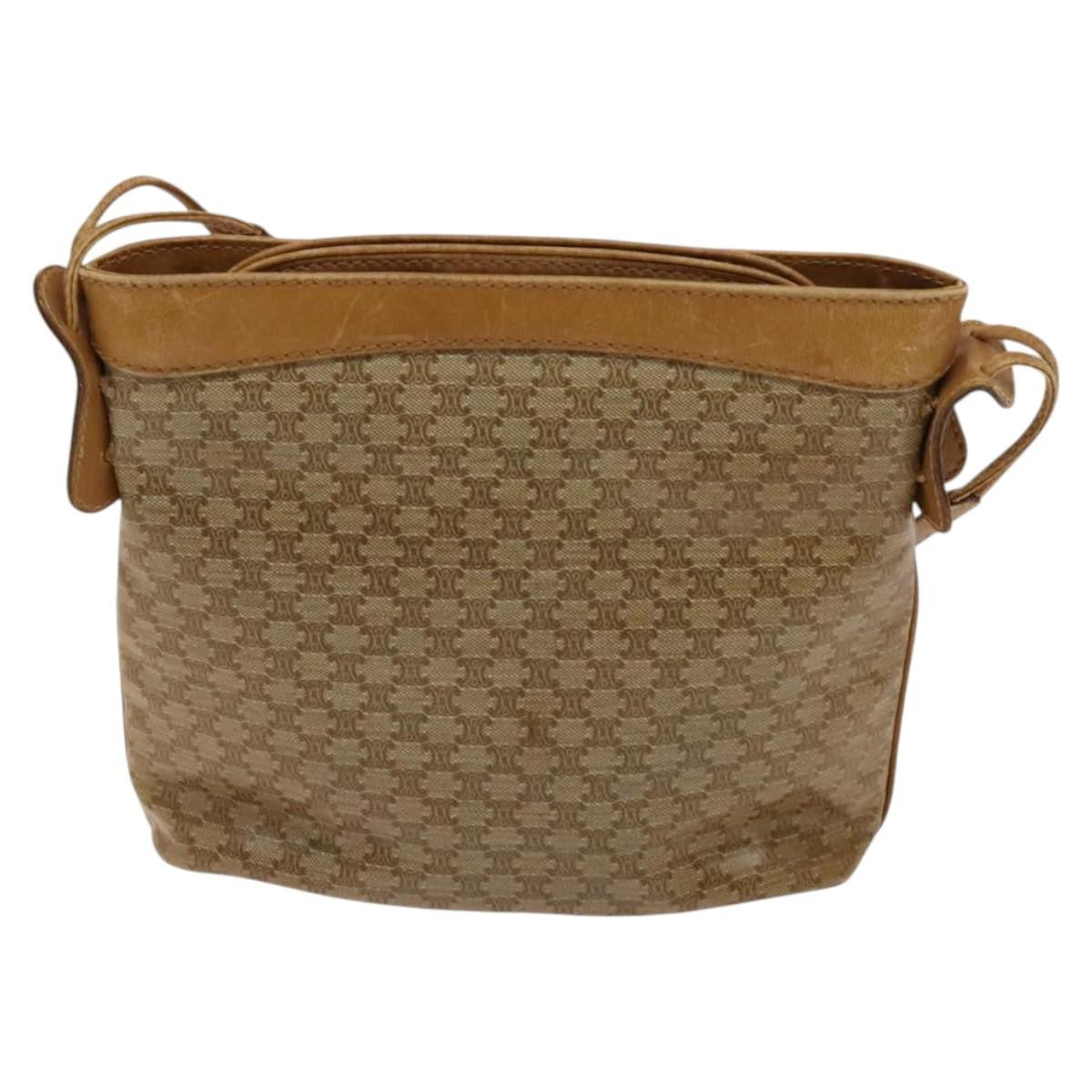 Celine Macadam Shoulder Bag Leather