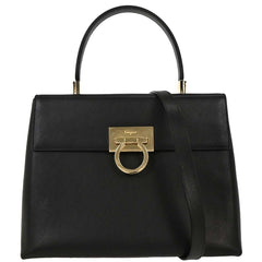 Salvatore Ferragamo Convertible Top Handle Bag Leather