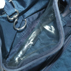 Prada Double Zip Wristlet Pouch Tessuto