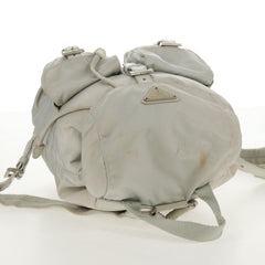 Prada Double Pocket Backpack Chain Shoulder Bag Re-Nylon