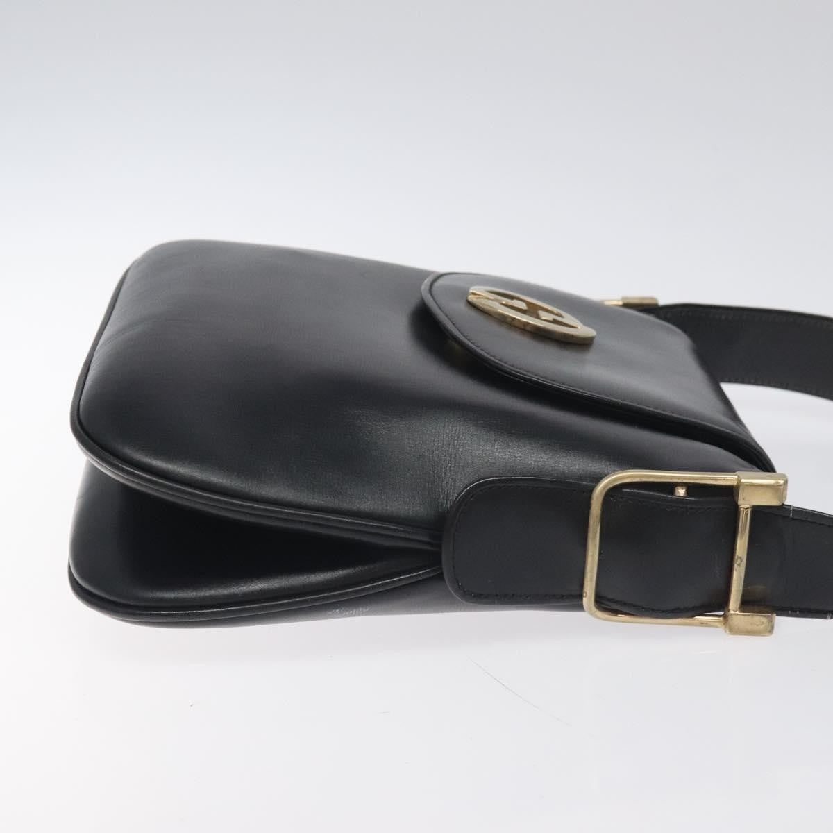 Gucci Vintage Flap Shoulder Bag Leather