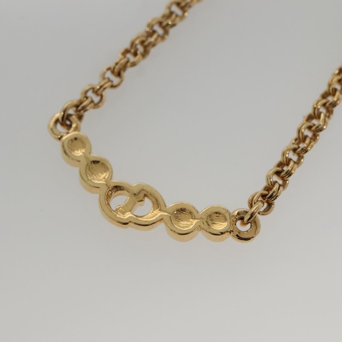 Christian Dior CD Pendant Necklace Gold-plated