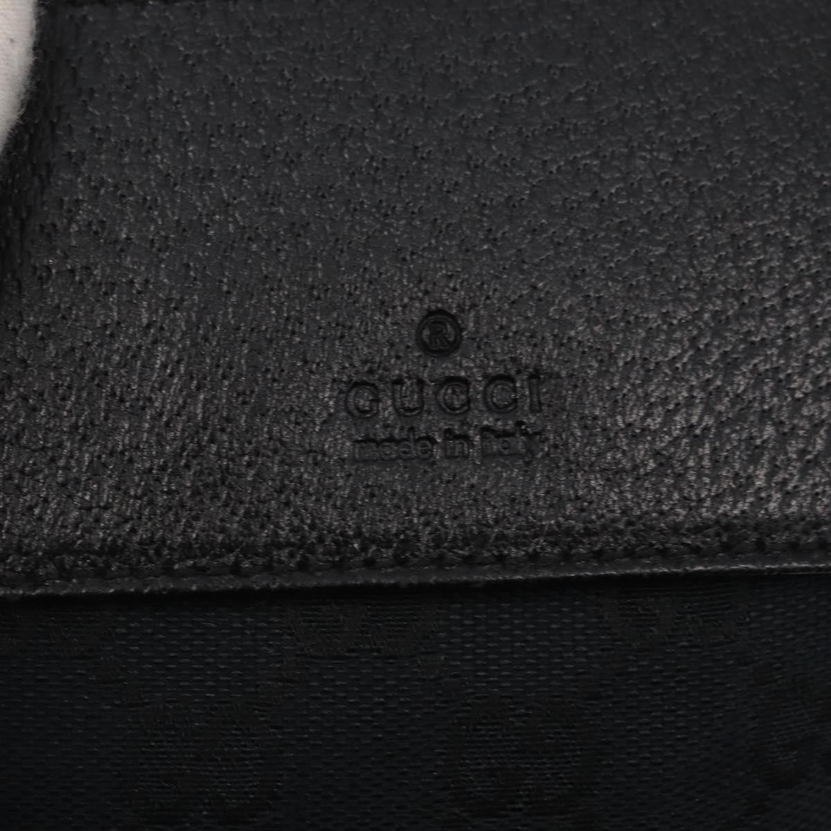 Gucci Vintage Double Belt Bag GG Canvas with Leather