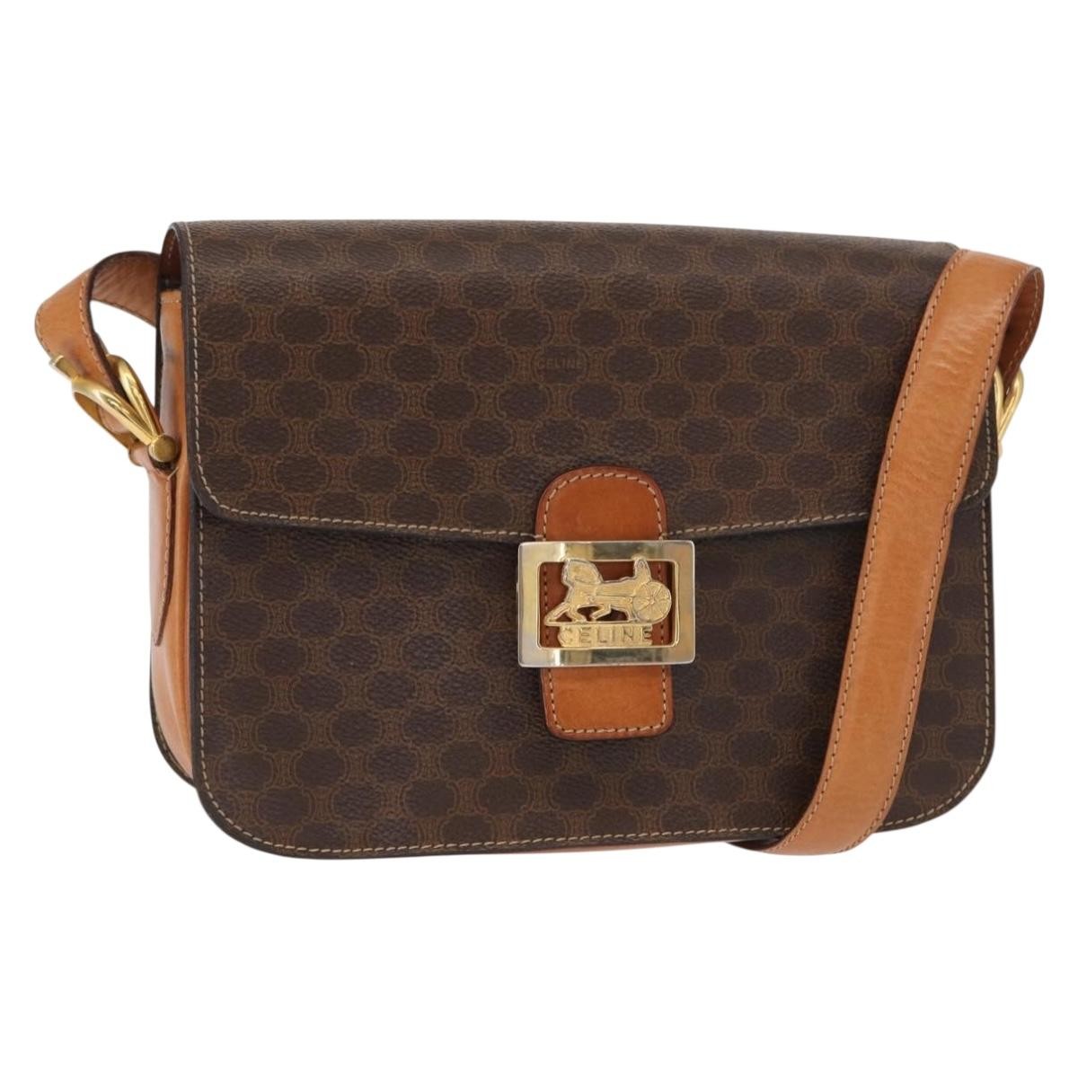 Celine Macadam Shoulder Bag PVC Leather