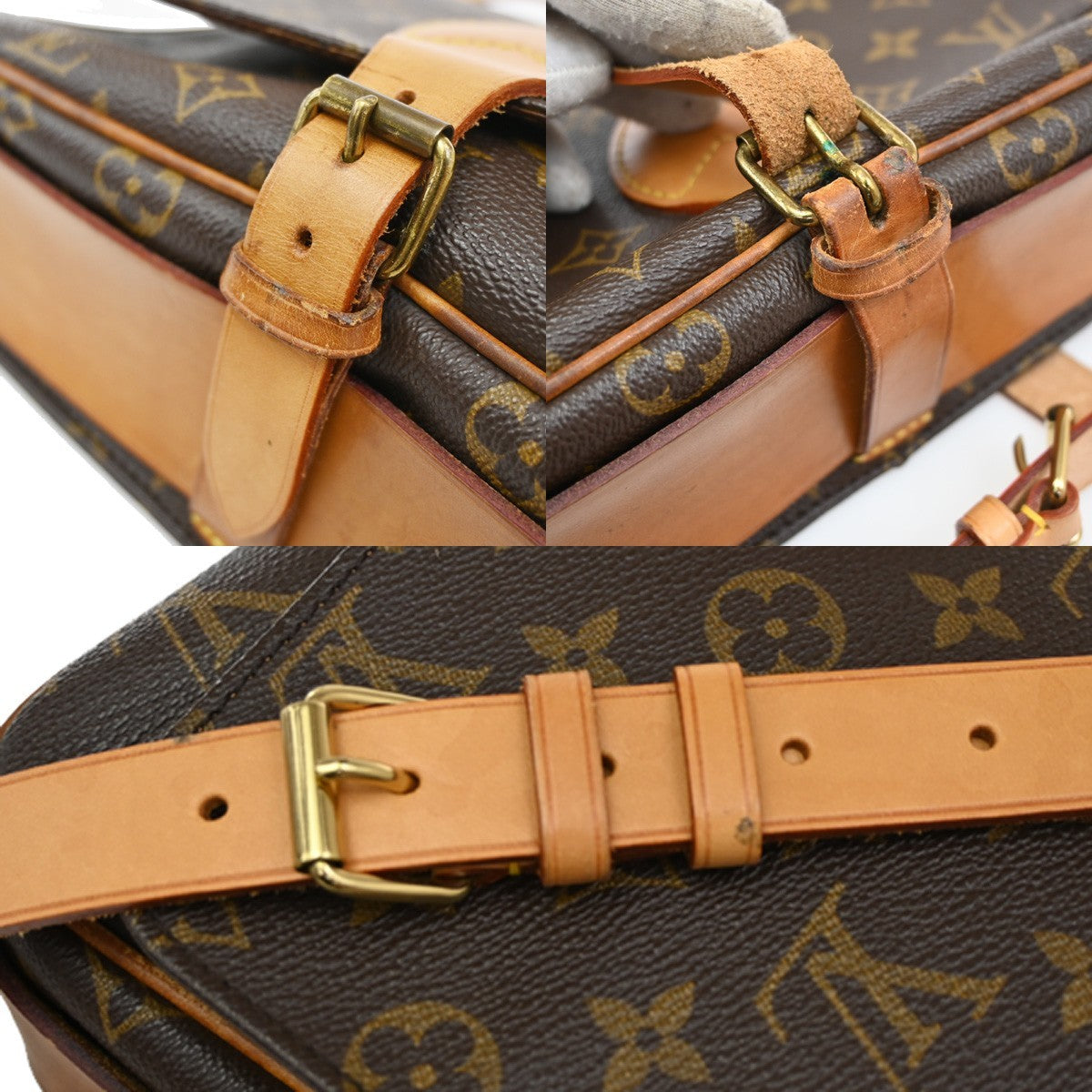 Louis Vuitton Cartouchiere Handbag Monogram Canvas