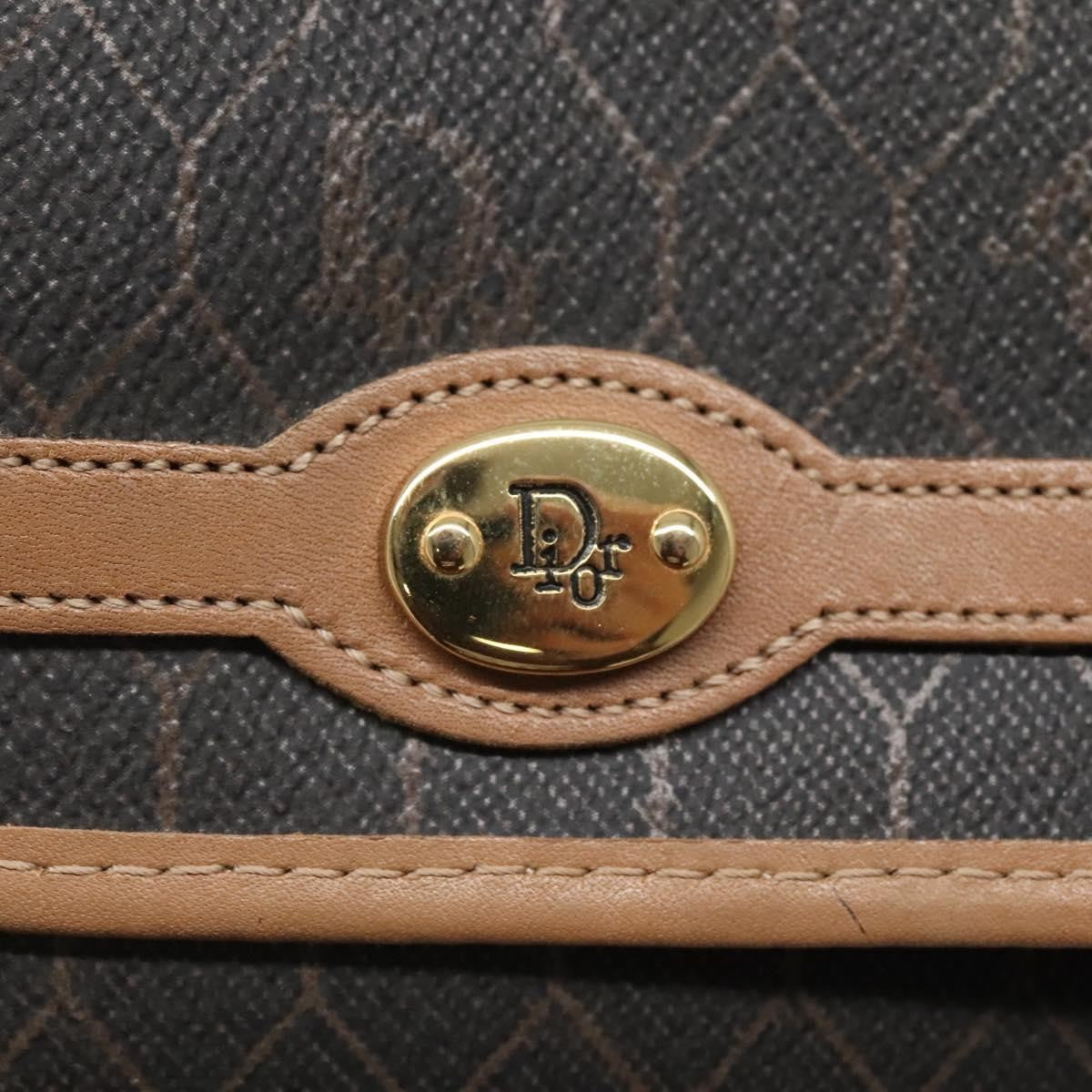 Christian Dior Vintage Honeycomb chain Canvas