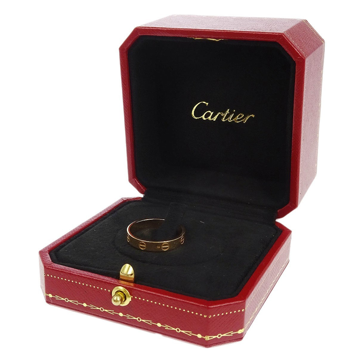 Cartier Love Wedding Band Ring 18K Yellow Gold