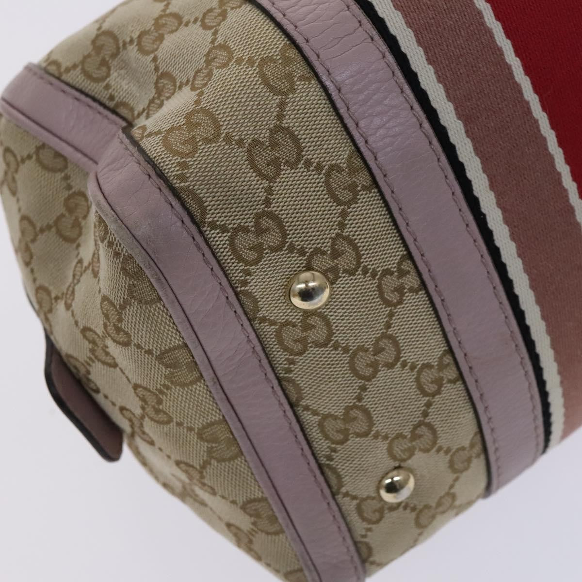 Gucci Vintage Web Boston Bag GG Canvas
