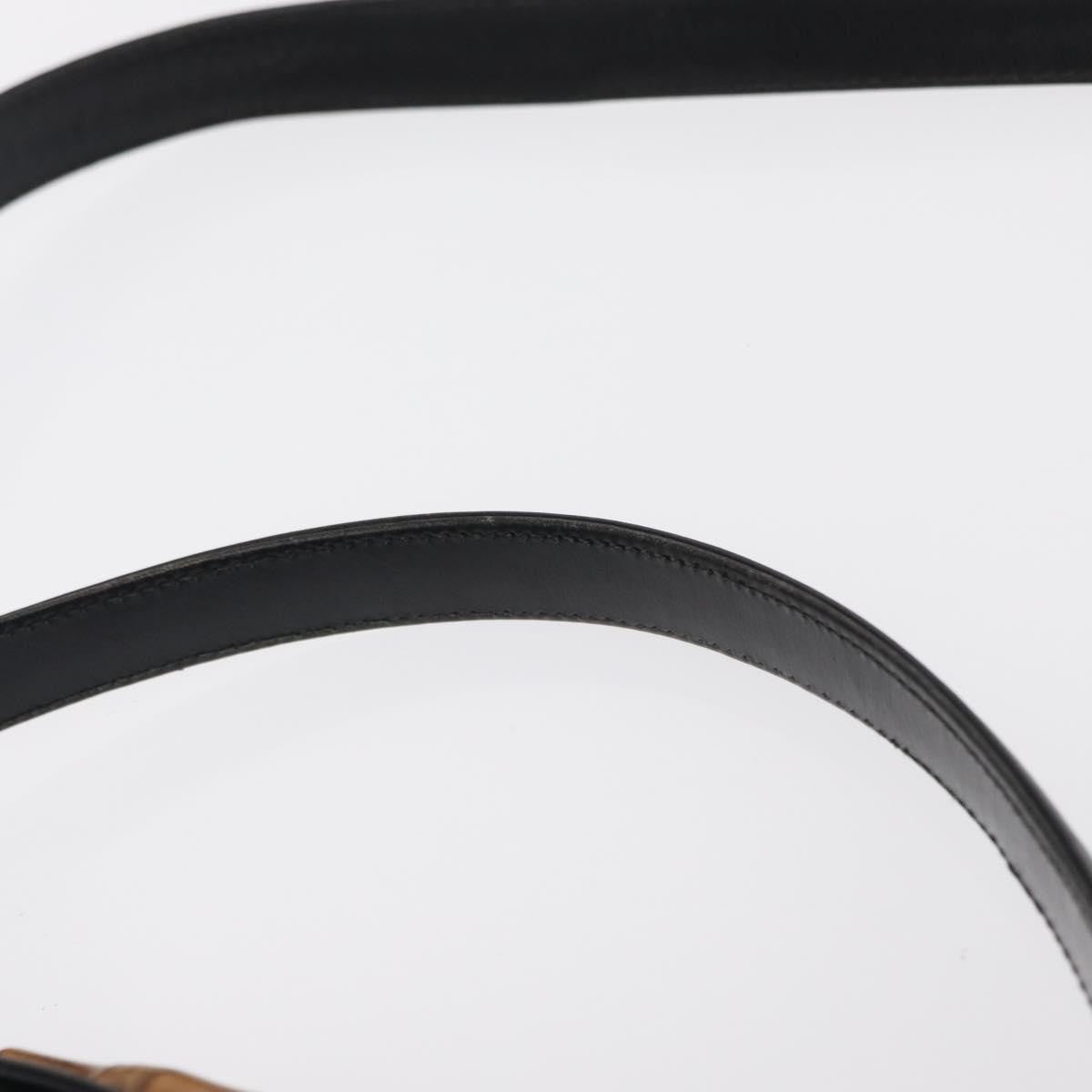 Gucci Vintage Convertible Bamboo Box Crossbody Bag Leather