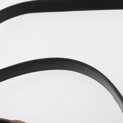 Gucci Vintage Convertible Bamboo Box Crossbody Bag Leather