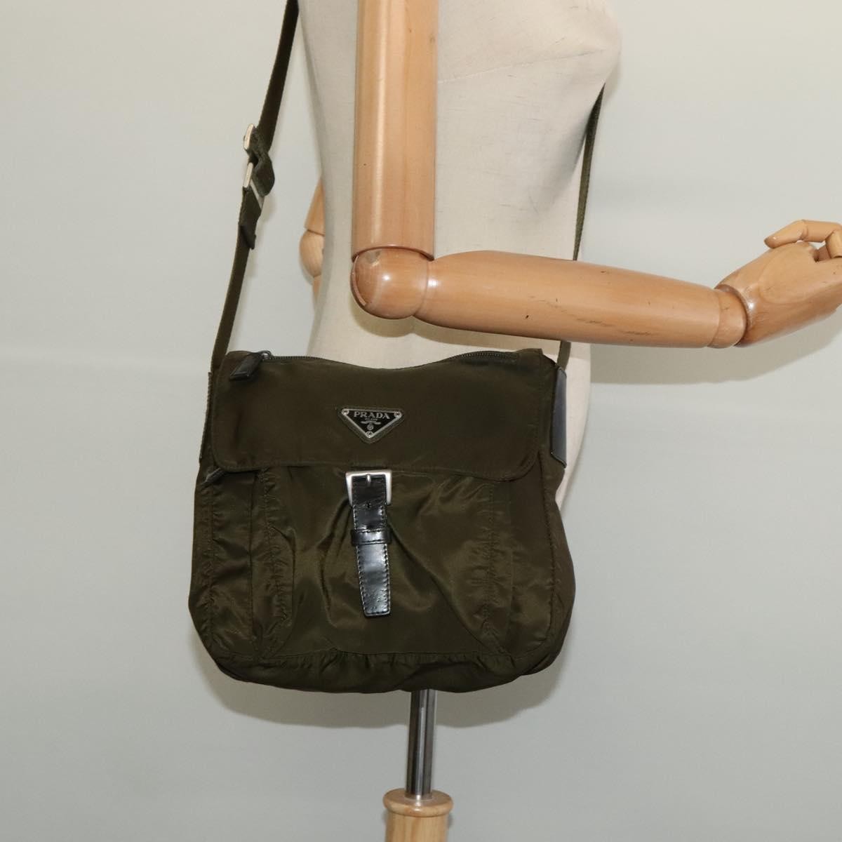 Prada Buckle Messenger Bag Tessuto