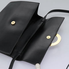 Celine Vintage Circle Logo Crossbody Bag Leather