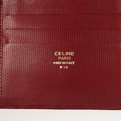 Celine Circle Logo Compact Wallet Leather